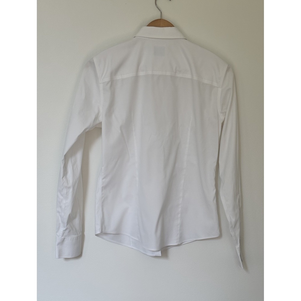Brooks Brothers Fitted Non-Iron Stretch Supima® Cotton Dress Shirt Women's Sz 6 - Picture 2 of 5